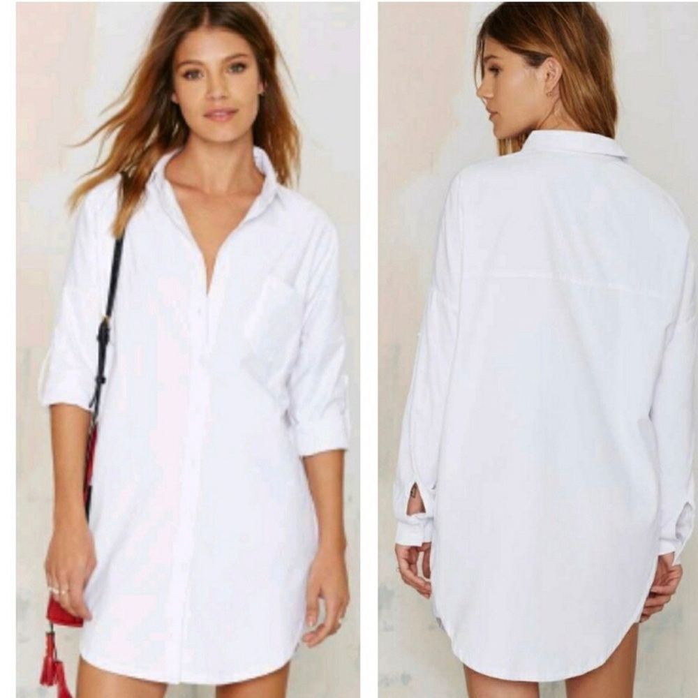 Nasty Gal Risky Biz Shirt Dress